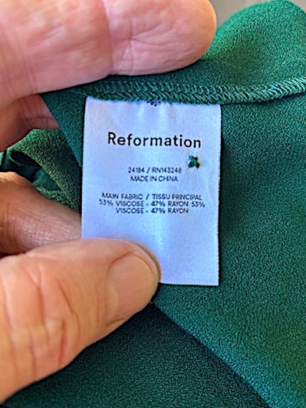REFORMATION Gavin Cap-Sleeve Midi Dress w/ Cutout Back EUC/sz 4 - Picture 15 of 15